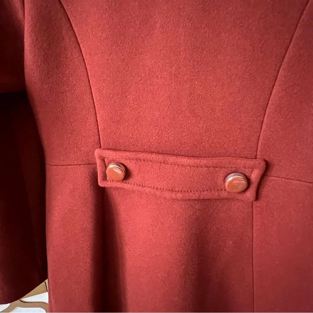 Kate Spade New York Wool Blend Coat Women’s XS Rust / Burnt Orange